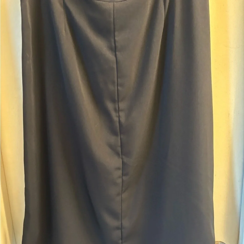 Who What Wear Black Lace-Up A-Line Skirt